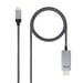 Nanocable 10.15.5102 cavo video e adattatore HDMI USB Type-C da 1,8 m Alluminio, nero