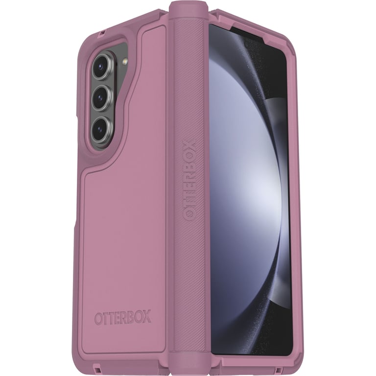 OtterBox Defender XT Series pour Galaxy Z Fold5, Mulberry Muse (Pink)