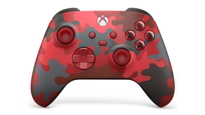 Microsoft Daystrike Camo Special Edition Gris, Rouge Bluetooth/USB Manette de jeu Analogique/Numérique Android, PC, Xbox, Xbox One, Xbox Series S, Xbox Series X, iOS