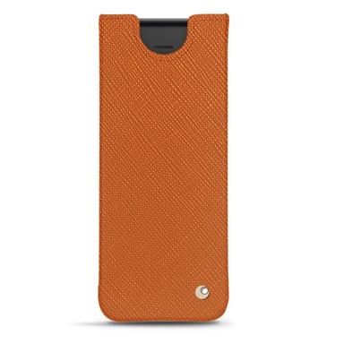 Pochette cuir Samsung Galaxy Z Fold2 / Fold3 - Pochette - Orange - Cuir saffiano