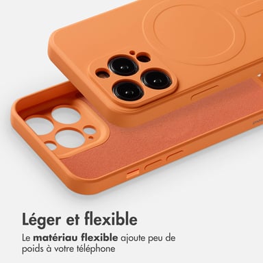 imoshion Coque Couleur avec MagSafe pour Apple iPhone 13 Pro - Neon Orange