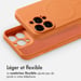 imoshion Coque Couleur avec MagSafe pour Apple iPhone 13 Pro - Neon Orange