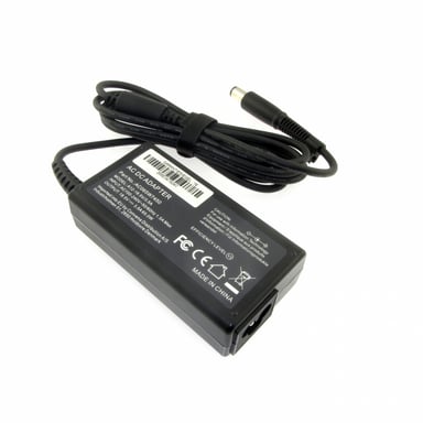 Charger (power supply), 18.5V, 3.5A for HP EliteBook 2560p, 65W, plug 7.4 x 5.5 mm round