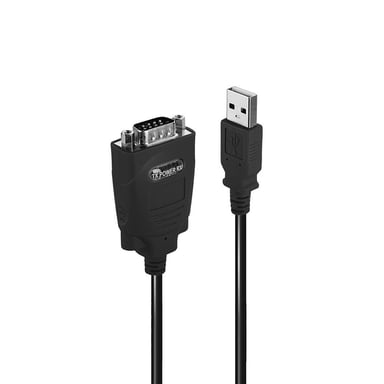 Lindy 42845 Cavo seriale nero 1 m