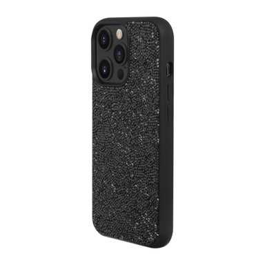 Custodia Bling Strass per Apple iPhone 14 Pro, nero notte