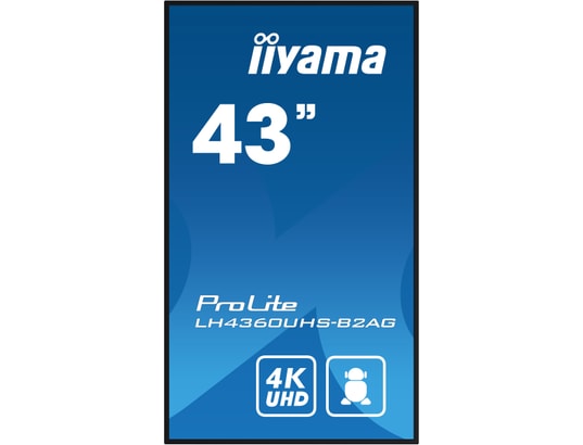 Iiyama LH4360UHS B2AG 43 UHD60Hz8msVAAdaptiveSync - vue 3