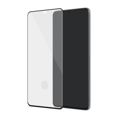 Protector de pantalla de cristal templado de borde a borde para Samsung Galaxy S20+, Negro