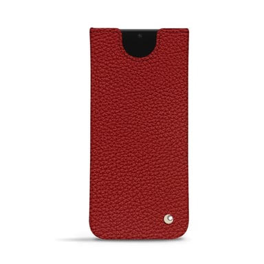 Pochette cuir Samsung Galaxy S23 Ultra - Pochette - Rouge - Cuir grainé