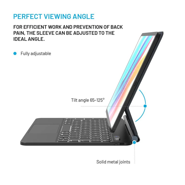 Fixed Typee Coque clavier QWERTY pour iPad Pro 11 2024 M4 Neuf - vue 3