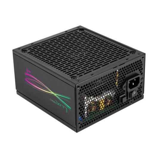 Aerocool LUX PRO RGB Bloc d'Alimentation Semi Modulaire ARGB 80Plus Gold Condensateurs Japonais ATX 3.0 et PCIe 5.0