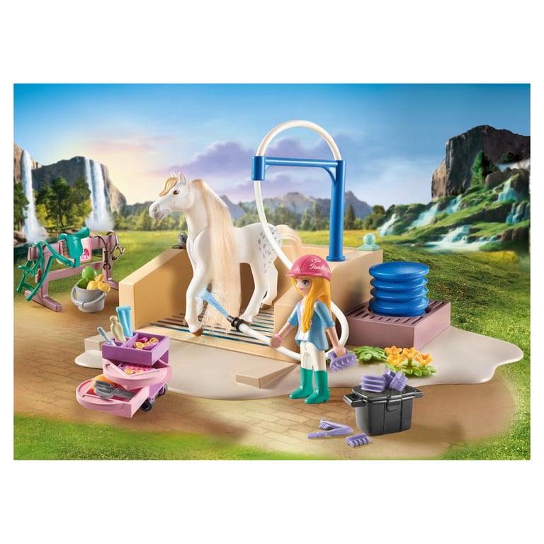 Jeu de Bain Isabella & Lioness avec Accessoires de Toilette Équestre - Neuf