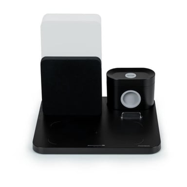 THOMSON CL800i - Réveil lumineux et station de charge 4-en-1 - Lampe de chevet avec différentes intensités et couleurs - Noir