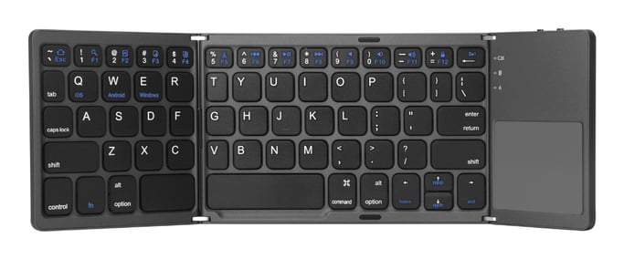 Teclado de viaje inalámbrico plegable