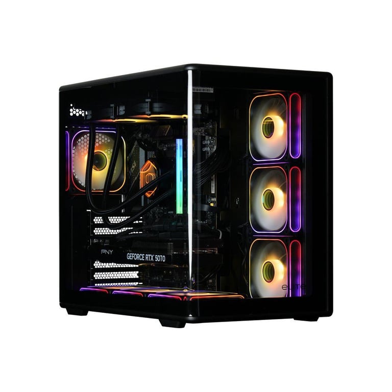 PC Gamer powered by COOLER MASTER Sans Windows AMD Ryzen RTX 5070 12 Go RAM DDR5 SSD - vue 3