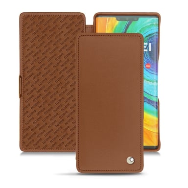 Housse cuir Huawei Mate 30 Pro -  - Marron - Cuir lisse