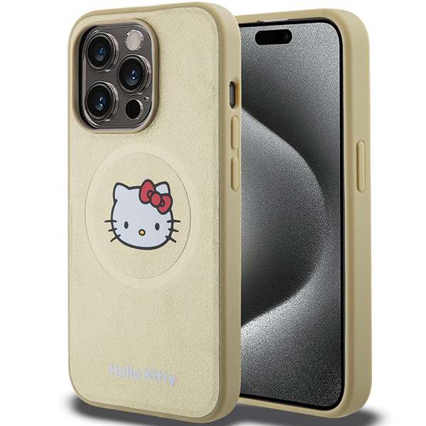 Hello Kitty Étui pour smartphone - iPhone 15 Pro Max - Cuir - Compatible MagSafe