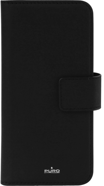 Folio Coque Magnétique 2 en 1 Noir pour iPhone XR Puro