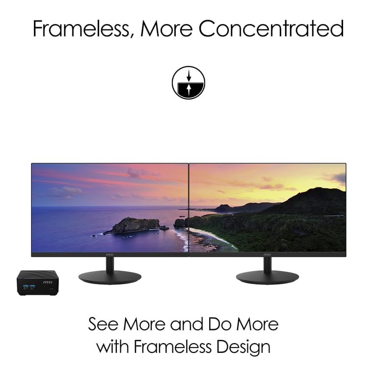 MSI Pro MP242 60 5 cm 23.8 1920 x 1080 pixels Full HD LCD Neuf - vue 4