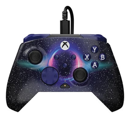Turtle Beach Rematch Advanced Dark Cosmos Controller di gioco cablato - Licenza Xbox Series XS, Xbox One e PC con Lenticolare, multi-design, Pulsanti Programmabili, Grilletto e comandi audio