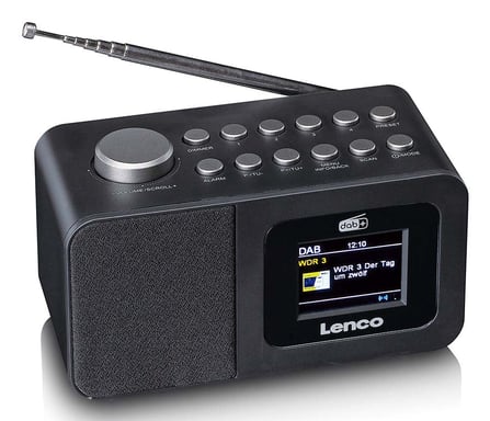 Radiosveglia Bluetooth/DAB+/FM modello CR-625 con schermo LCD e antenna