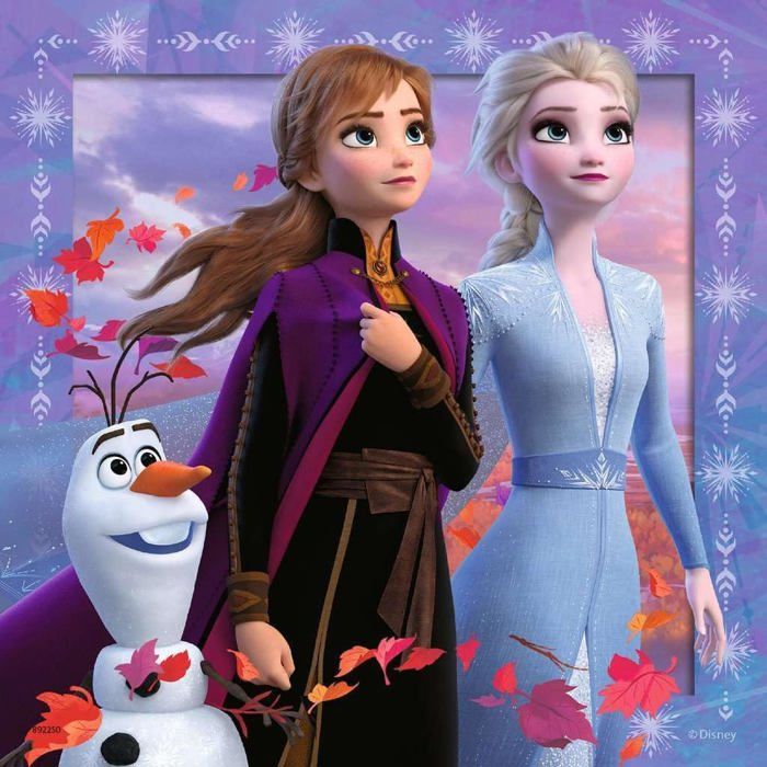 Puzzles Disney La Reine des Neiges 2 - Ensemble de 3 puzzles 3x49 pièces pour enfants - Neuf