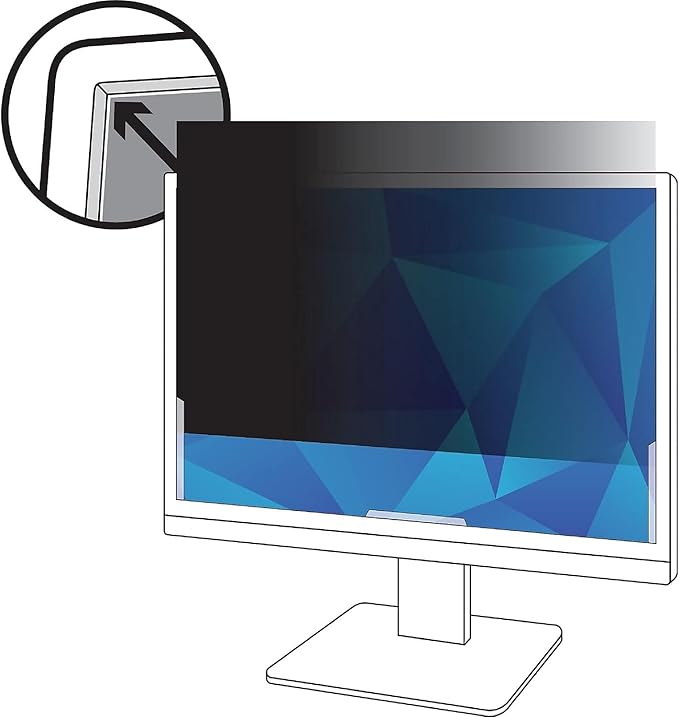 3M PF20.0W9 20.0 Widescreen 16:9 Desktop Monitor Privacy Filter Frameless 98044054322 Neuf