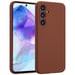 Accezz Coque Liquid Silicone pour Samsung Galaxy A55 - New Tea Brown