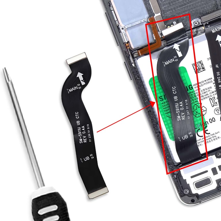 Samsung Nappe de Liaison Écran LCD pour Galaxy S23 Flexible Service Pack / - vue 4