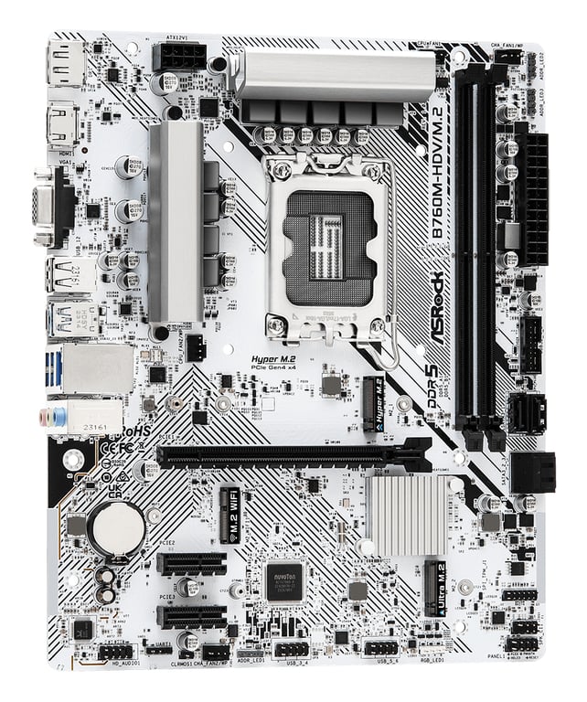 ASRock B760M HDV/ .2 - vue 2