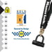 MASTER LOCK Cadena de acero cementado de 90 cm x 10 mm de diámetro con mini U; negro