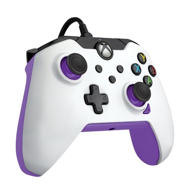 PDP 049-012-WPR accessorio per videogiochi Viola, Bianco Joystick analogico/digitale USB PC, Xbox, Xbox One X, Xbox Series S, Xbox Series X