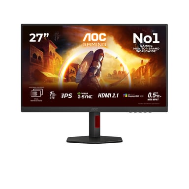 AOC G4 U27G4R pantalla para PC 68,6 cm (27'') 3840 x 2160 Pixeles 4K Ultra HD LED Negro, Rojo