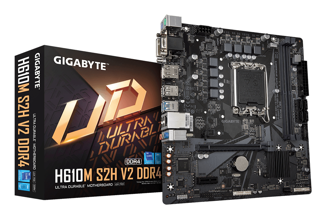 GIGABYTE H610M S2H V2 DDR4 carte mère Intel H610 Express LGA 1700 micro ATX - Neuf