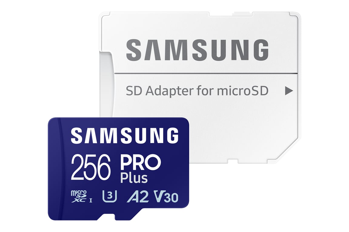 CARTE MEMOIRE SAMSUNG MICRO SD PRO PLUS 2023 avec adaptateur SD 4K classe 10 Lecture 180 Mo/ Ecriture 130 Mo/ MB MD512SAEU Neuf - vue 2