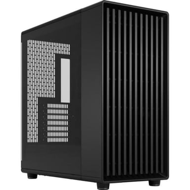 North XL Momentum Black – Boîtier PC Gaming à Haut Flux d'air, Panneau latéral en Verre, façade en chêne Noirci, 3 Ventilateurs Momentum 140 mm Inclus, Compatible ATX/E-ATX