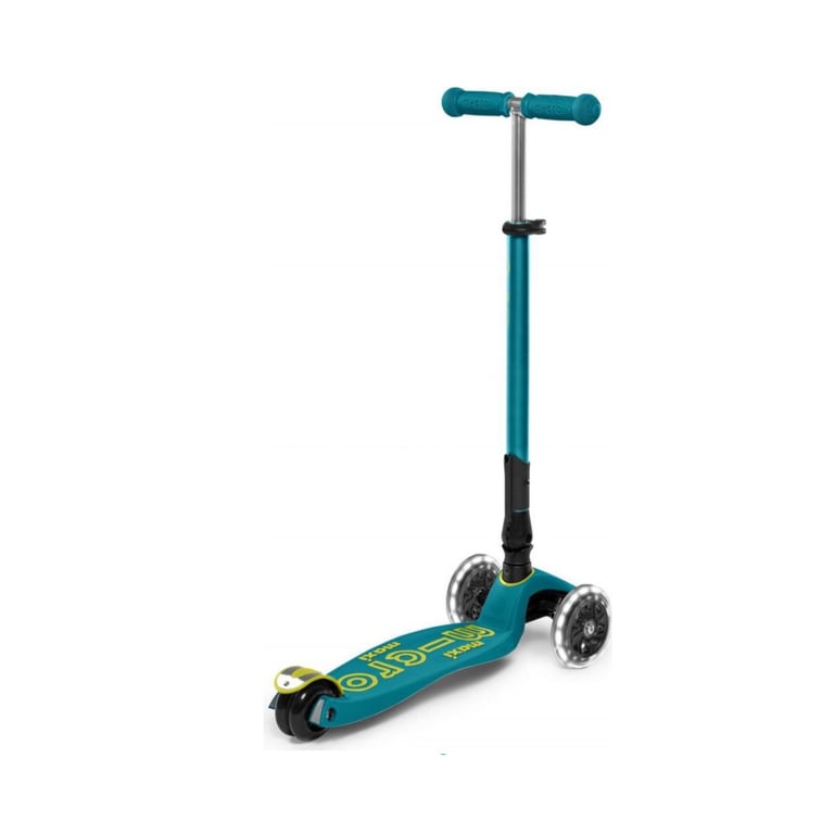 Trottinette Pliable Maxi Micro Deluxe LED Pétrole Sécurité et Style pour Enfants Neuf - vue 3