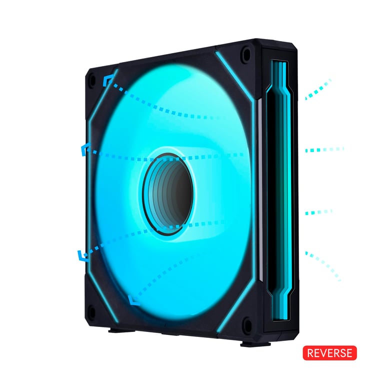 LIAN LI UNI FAN SL INF 140 ARGB Reverse Blade PWM Ventilateur 140mm Neuf - vue 3