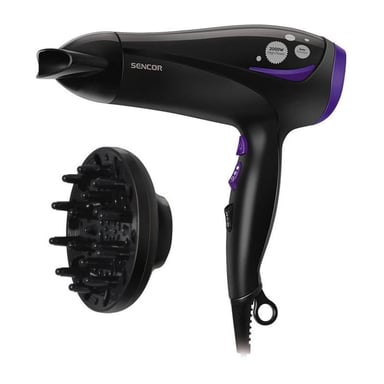 Secador de pelo iónico - SENCOR - SHD 108VT - 2000 W - 2 velocidades - Negro