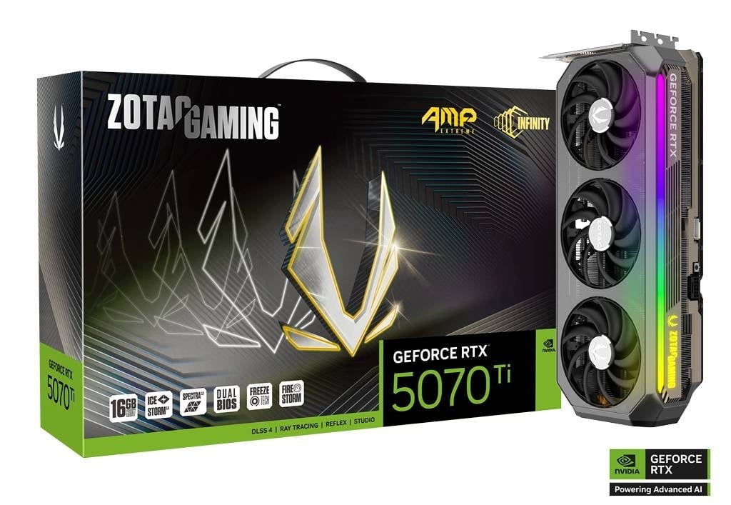 ZOTAC GeForce RTX 5070 Ti AMP Extreme Intinity GDDR7 Neuf