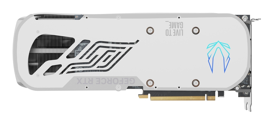 Zotac GAMING GeForce RTX 4080 SUPER Trinity OC - White Edition - carte graphique - NVIDIA GeForce RTX 4080 SUPER - 16 Go GDDR6X - PCIe 4.0 x16 - 3 x DisplayPort, HDMI Blanc - vue 3