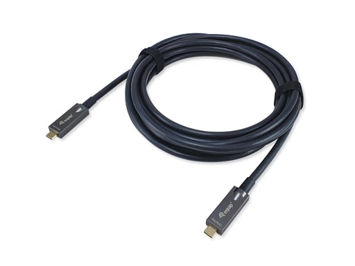 Equip 119462 Cable óptico activo USB-C a C, M/M, 10m, PD 60W, 4K/60Hz, 10Gbps, Vídeo+Datos+PD