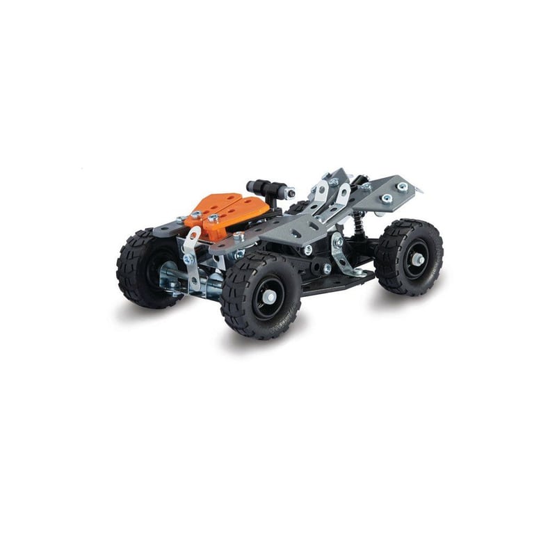 Coffret de construction MECCANO BANDAI Race Truck 10-en-1 APM11115 véhicules 4 roues métal et plastique argent/orange - Neuf