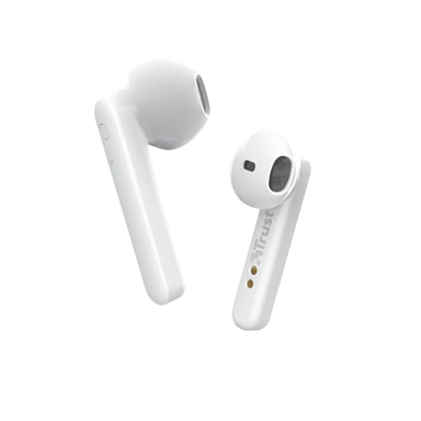 Trust Primo Touch Casque True Wireless Stereo (TWS) Ecouteurs Appels/Musique Bluetooth Blanc