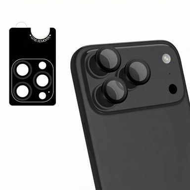 imoshion Protection d'objectif d'appareil photo (pack de 2) pour Apple iPhone 17 Pro / 17 Pro Max - Noir