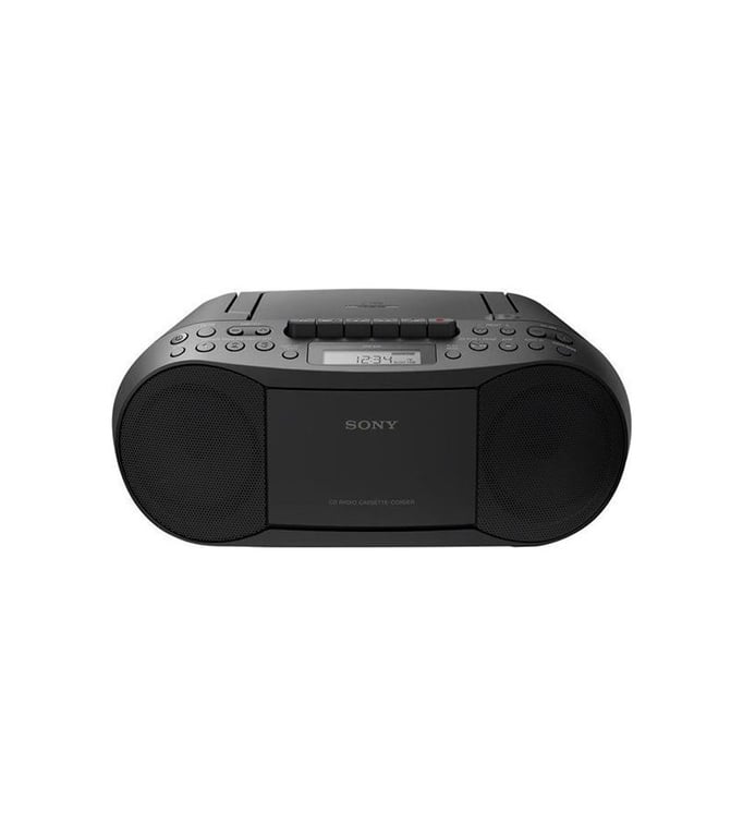 SONY - CFDS70B.CED - Boombox CD/Tuner / cassettes-Radio AM/FM-Sortie RMS  stéréo 2 x 1,7 W-Lecture de CD-R/RW et CD mp3 - Sony