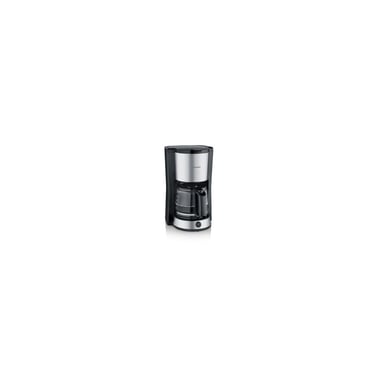 Machine à café filtre Severin KA9370 1000 W 12 tasses Inox brossé noir avec système anti-goutte et maintien au chaud