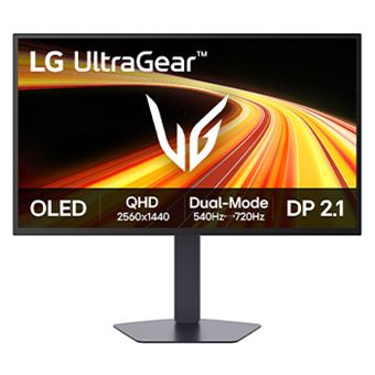 LG 27GX790B B 27" QHD OLED Gaming Monitor 540 Hz Dual Mode Schwarz 27GX790B B.AEU - vue 6