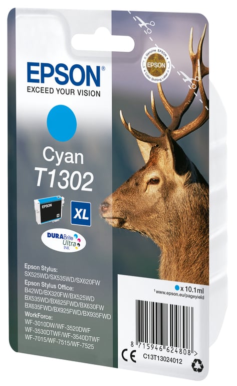 Cartouche d'Encre Cyan Originale Epson BX320FW - Pack de 8 - Neuf