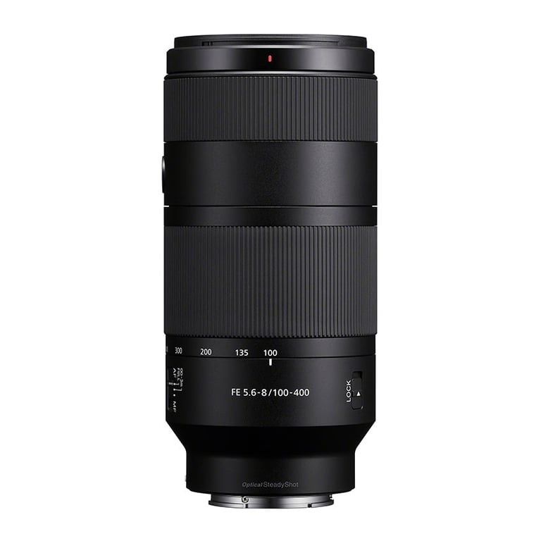 Objectif zoom Sony FE 100 400 mm f5.6 8 OSS pour Monture Sony E APS C - vue 2