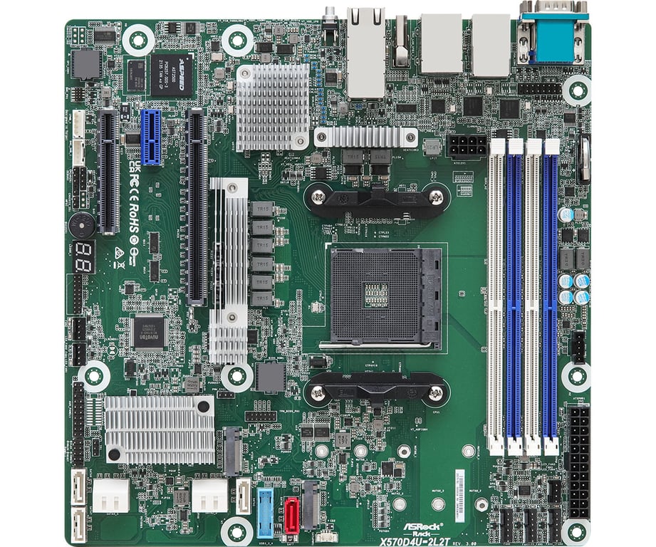 Asrock X570D4U 2L2TBCM carte mère AMD X570 Emplacement AM4 micro ATX Neuf